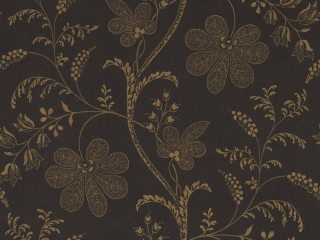 Papier peint noir et or Bedford Square - Ebony Gold Little Greene