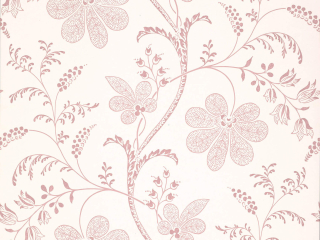 Papier peint à motif floral rose pâle Bedford Square - Hellebore de Little Greene