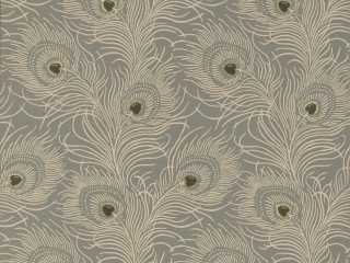 Papier peint couleur taupe Carlton House Terrace - Slate de Little Greene