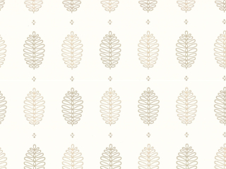 Cones - Lint papier peint de Little Greene sur fond blanc/beige