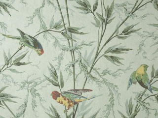 Bhenag, avec une teinte verte et des oiseaux Great Ormond Street - Verditure colorés