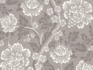 Papier peint à fleurs monochromes Gustav - Throphy
