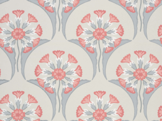 Little Greene papier peint à fleurs Hencroft - Bone China