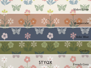Little Greene Burges Butterfly - French Grey