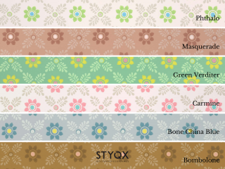 Little Greene Ditsy Block - Bone China Blue
