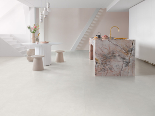 Floorify Petits carreaux Coquille F529 - cliquez Vinyle