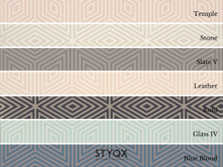 Paint & Paper Library Marquetry Tile - Temple