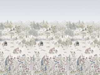 Little Greene papier peint Solstice forestier de Potter