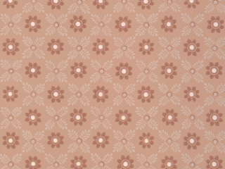 Little Greene papier peint avec plusieurs nuances de rose dans les fleurs et les feuilles Ditsy Block - Masquerade