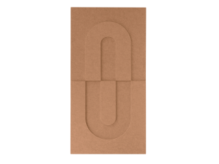 Maeven Art acoustique panneaux 3D Maya IV - Cognac (lot de 2)