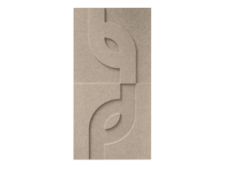 Maeven Art acoustique panneaux 3D Maya V - Beige (lot de 2)