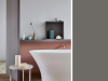 Little Greene - Dark Lead Colour 118 sur une porte en bois