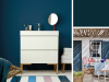 Little Greene - Hicks' Blue 208 sur le mur et les encadrements