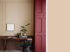 Little Greene - Castell Pink 314 mur avec moulures décoratives
