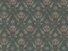 Little Greene Borough High Street - Weld papier peint avec un fond bleu/vert