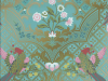 Brodsworth - Empress papier peint coloré de Little Greene avec des accents roses et dorés