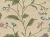 China Rose - Sauge papier peint avec de grandes fleurs et des feuilles de Little Greene