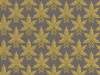 Little Greene Clutterbuck - Corinthian Gold papier peint avec des feuilles de couleur dorée et un fond marron