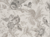 Papier peint gris avec des oiseaux et des fleurs Crowe Hall Lane - Nuage de Little Greene
