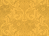 Papier peint gracieux Dahlia Scroll - Giallo de Little Greene d'une couleur jaune profonde avec des fleurs