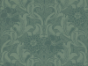 Un papier peint bleu-vert profond avec plusieurs fleurs Dahlia Scroll - Tea With Florence