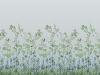 Papier peint floral avec un oiseau de Little Greene - Bird & Bluebell - Celestial Blue