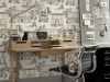 Hampstead - Ink papier peint appliqué dans un bureau