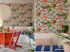 Little Greene papier peint Animal Kingdom Atomic ambiance détail
