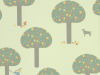 Little Greene papier peint Rodney Street vert à petits pois