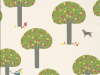 Little Greene papier peint Rodney Street Sauge et Oignons