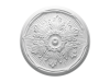 Ornement de plafond de style baroque avec des fleurs
