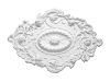 Ornement de plafond aux charmants motifs floraux et feuillages