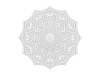Plafond oriental de taille moyenne ornament