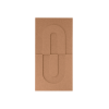 Maeven Art acoustique panneaux 3D Maya IV - Cognac (lot de 2)