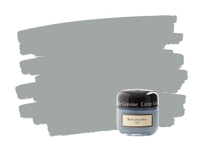 Little Greene Bone China Blue 107 pot échantillon