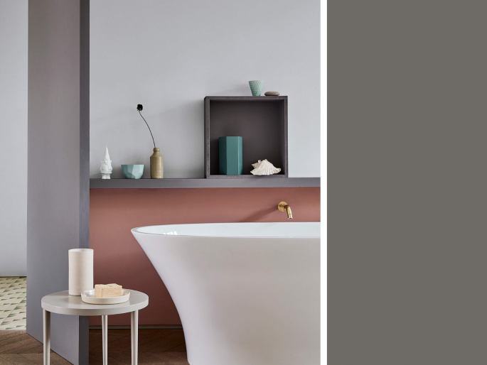 Little Greene - Dark Lead Colour 118 sur une porte