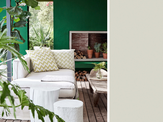 Little Greene - French Grey Mid 162 sur un encadrement