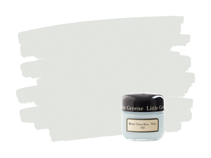 Little Greene Bone China Blue Pale 182 pot échantillon