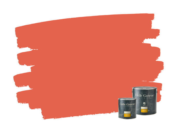 Little Greene Intelligent Floor Paint - Orange Aurora 21