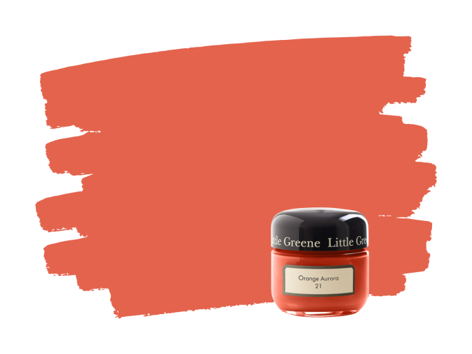 Little Greene Orange Aurora 21 pot échantillon