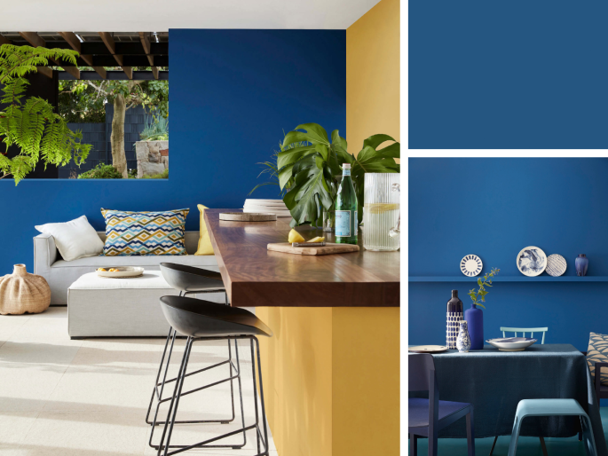 Little Greene - Mazarine 256 sur le mur