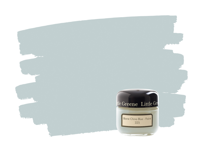 Little Greene Bone China Blue Faint 325 pot échantillon
