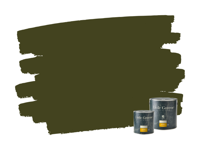 Little Greene Intelligent Floor Paint - Olive Colour 72