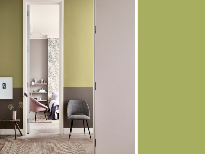 Little Greene - Boxington 84 sur le mur : une grande maison