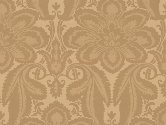 Albemarle Street - Gold papier peint Little Greene avec motif classique