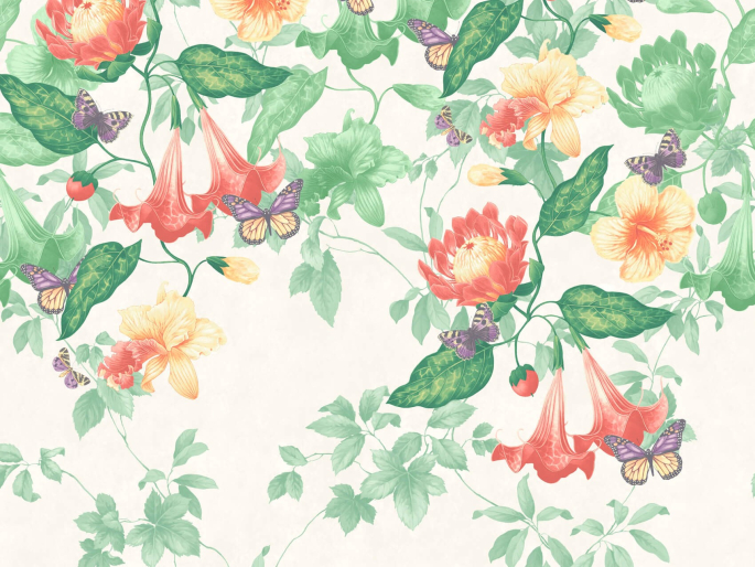 Asterid - Lantern papier peint de Little Greene