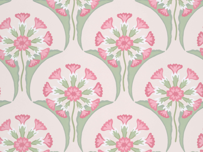 Hencroft - Pink Primula suspension florale de Little Greene