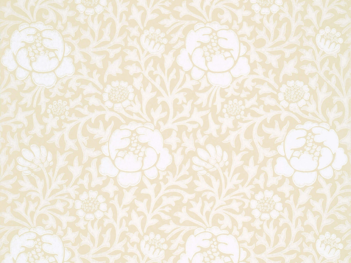 Papier peint Lansdowne Walk - Frost avec des fleurs blanches