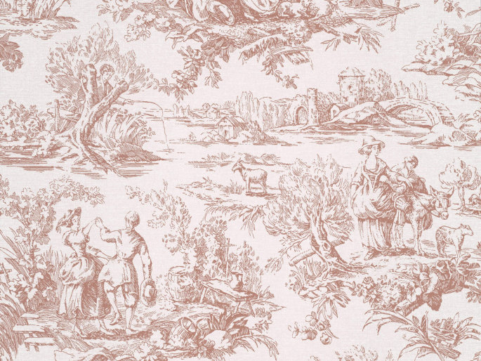 Little Greene Toile des Amoureux - Blush