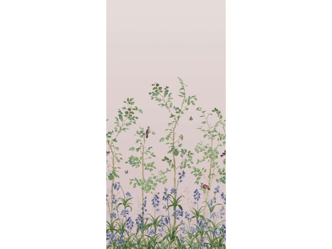 Répétition du motif Bird & Bluebell - Argile de Chine papier peint